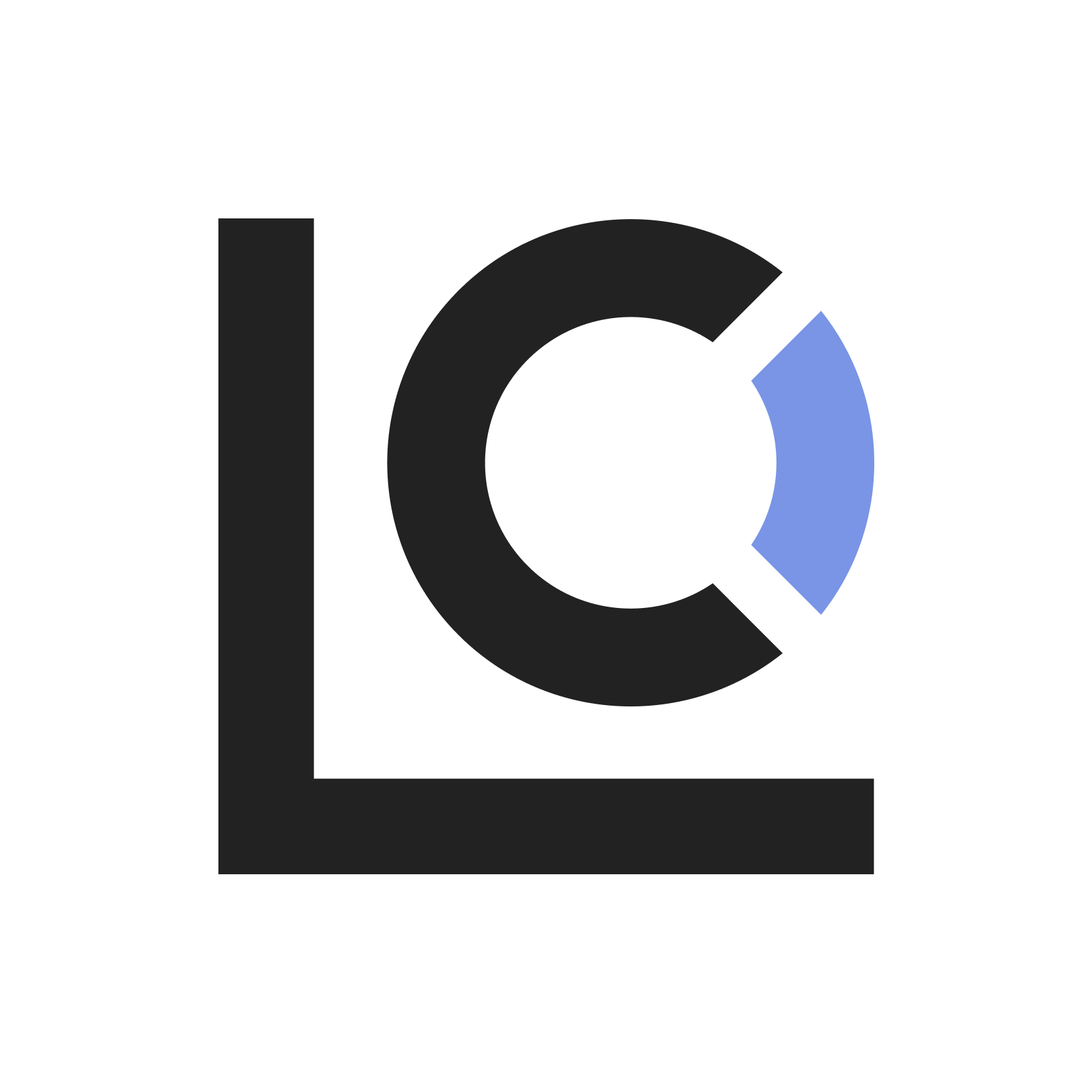 lo & co marketing logo, emblem only with accent